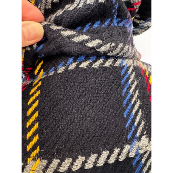 Vintage Max & Co Plaid Wool Tie Waist Coat Size S - Picture 7 of 11